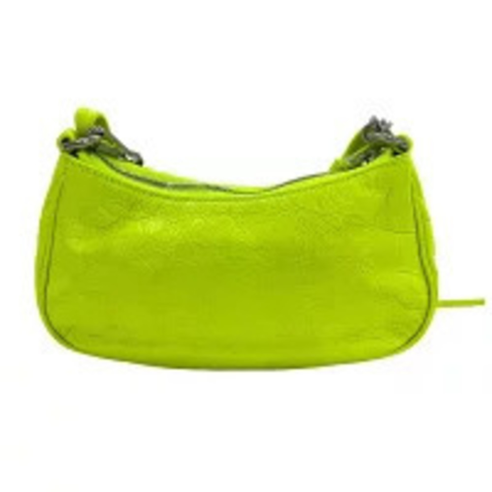 Balenciaga Leather Le Cagoll Shoulder Bag Yellow